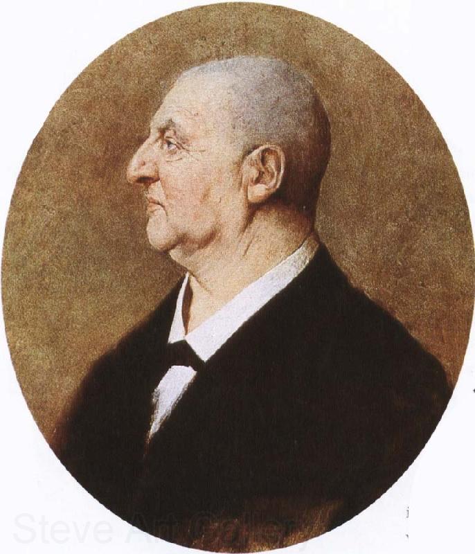 richard wagner the austian composer anton bruckner a portait by h. kaulbac Norge oil painting art